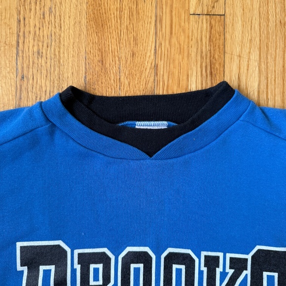 Retro Vintage 90s Brooks Athletic Blue Sweatshirt - Picture 4 of 8